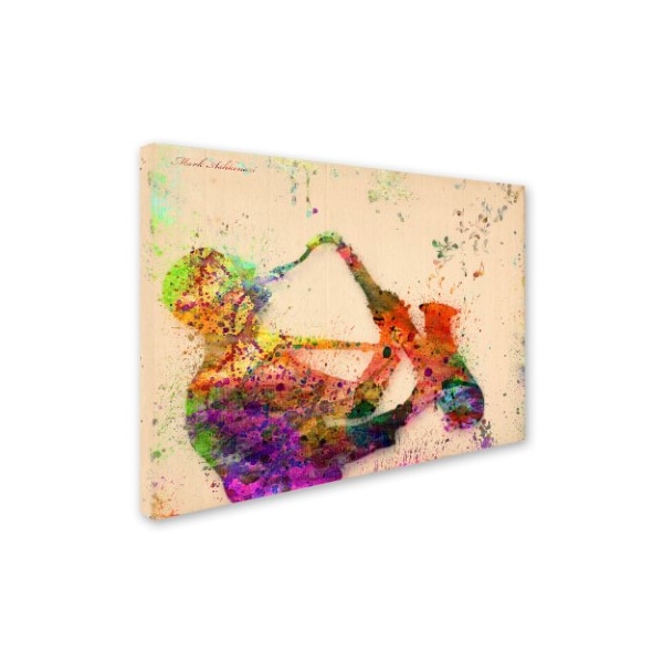 Trademark Fine Art Mark Ashkenazi 'Saxophone' Canvas Art, 14x19